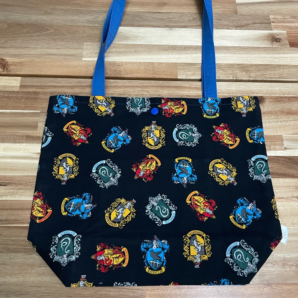 Ravenclaw-Inspired Hogwarts House Crest Tote Bag